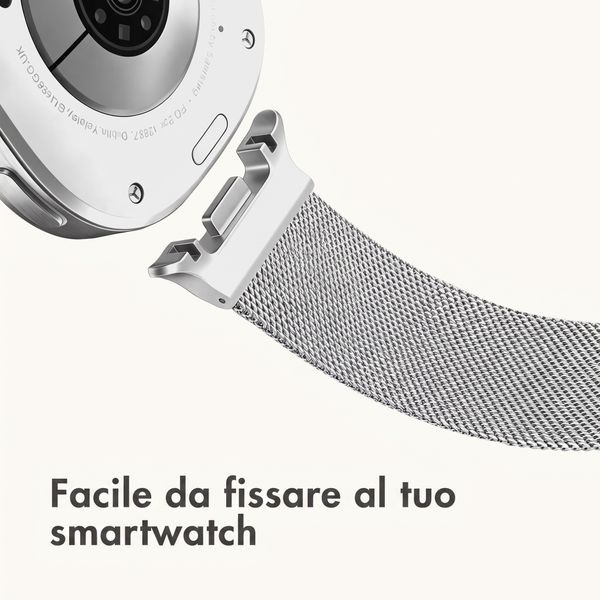 imoshion Cinturino milanese magnetico Samsung Galaxy Watch Ultra 2 (2026) / Ultra (2024/2025) - Argento