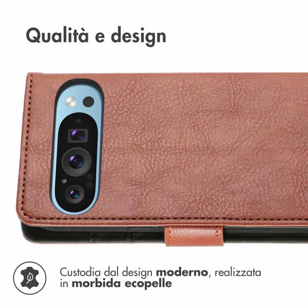 imoshion Cover a libro di Lusso Google Pixel 9 Pro XL - Marrone