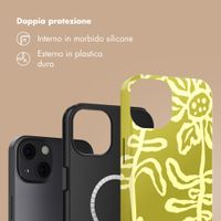 Selencia Cover posteriore Vivid con MagSafe Apple iPhone 13 - Chalky Bloom