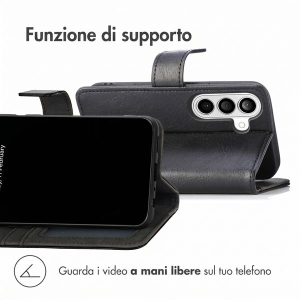 imoshion Cover a libro di Lusso Samsung Galaxy A27 (5G) - Nero