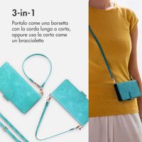 imoshion Cover a libro con Cordino Samsung Galaxy S25 FE - Turchese