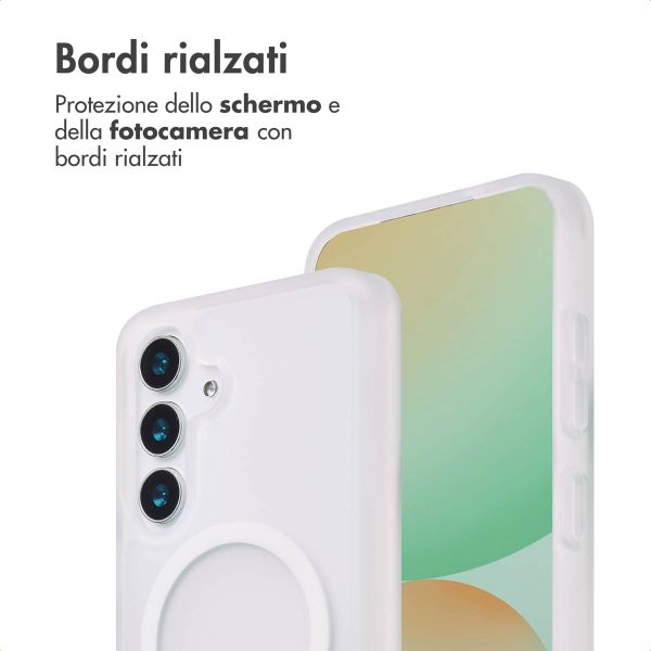imoshion Cover posteriore Color Guard con MagSafe Samsung Galaxy S25 Plus - Bianco
