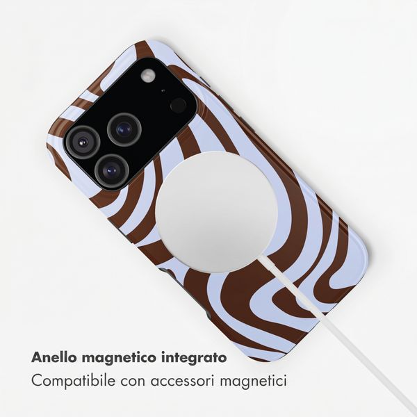 Selencia Cover posteriore Vivid con MagSafe Apple iPhone 17 Pro - Dream Swirl Chocolate