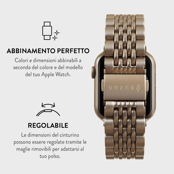 Burga Cinturino in acciaio Apple Watch | 38/40/41/42 mm - Oro