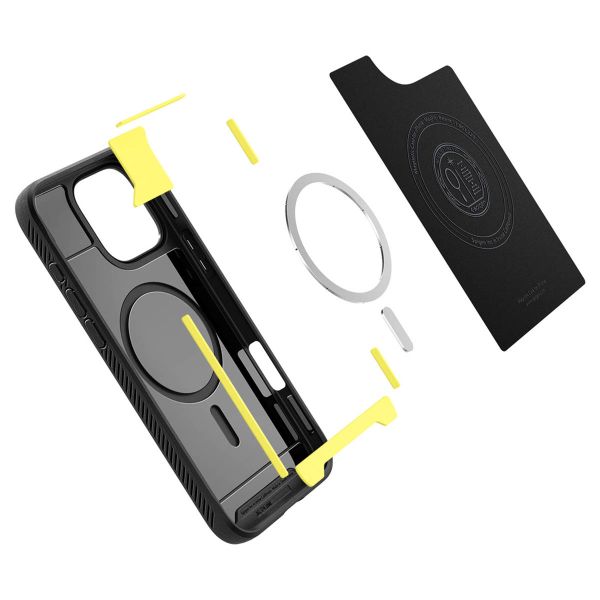 Spigen Cover Rugged Armor con MagSafe Apple iPhone 16 Pro - Matte Black