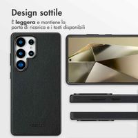Accezz Cover in Pelle con MagSafe Samsung Galaxy S25 Ultra - Onyx Black