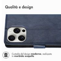 imoshion Cover a libro di Lusso Apple iPhone 16 Pro Max - Blu scuro