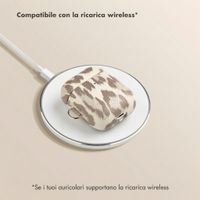 Selencia Cover Sabi stampa pantera  Apple Airpods 1 / 2 - Soft Ivory