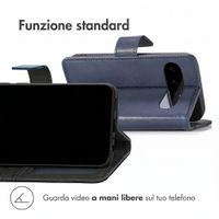 imoshion Cover a libro di Lusso Google Pixel 11 Pro - Blu scuro