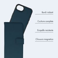 imoshion Cover a libro di lusso 2-in-1 rimovibile Apple iPhone 17e / 16e - Blu
