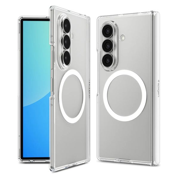 Spigen Cover posteriore Ultra Hybrid Pro MagFit Samsung Galaxy Z Fold 8 Ultra - Clear / White