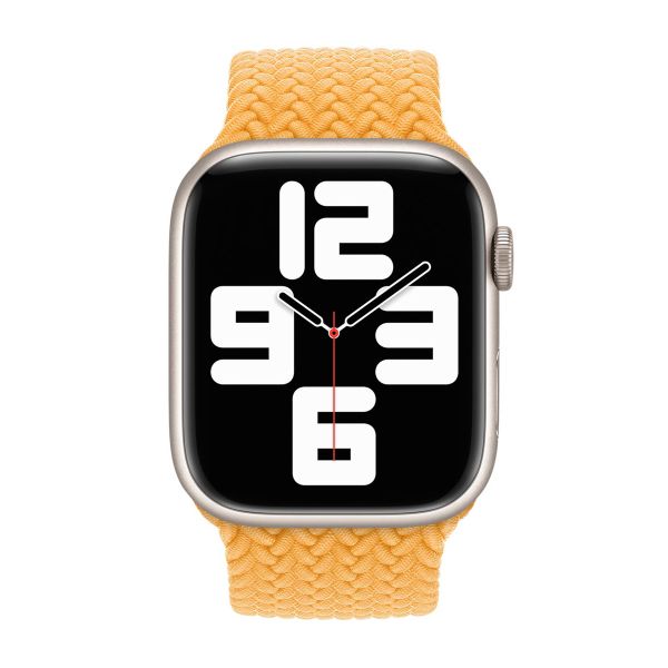 Apple Cinturino Solo intrecciato Apple Watch | 38/40/41/42 mm - Taglia 7 - Maize