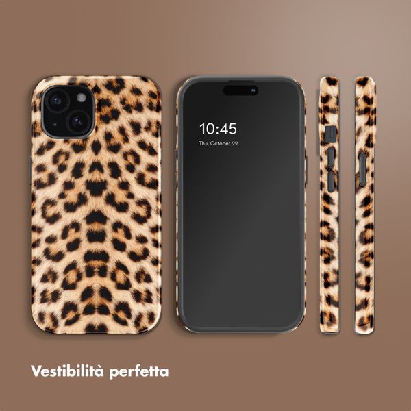 Selencia Cover Posteriore Vivid Apple iPhone 15 - Wild Leo