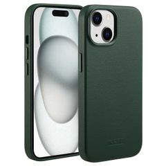 Accezz Cover in Pelle con MagSafe Apple iPhone 15 - Cedar Green