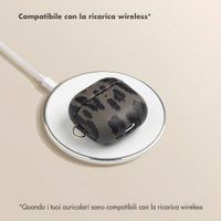 Selencia Cover Sabi stampa pantera  Apple Airpods 4 - Midnight Black