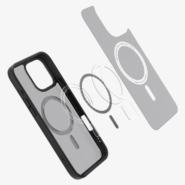 Spigen Cover Posteriore Ultra Ibrida con MagSafe Apple iPhone 16 Pro - Frost Black
