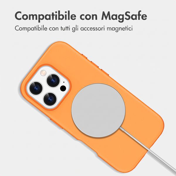 imoshion Cover posteriore Color con Thin MagSafe Ring Apple iPhone 16 Pro - Arancio