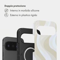 Selencia Cover posteriore Vivid con MagSafe Google Pixel 11 Pro - Desert Waves Beige