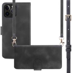 imoshion Cover a libro con Cordino Apple iPhone 12 (Pro) - Nero