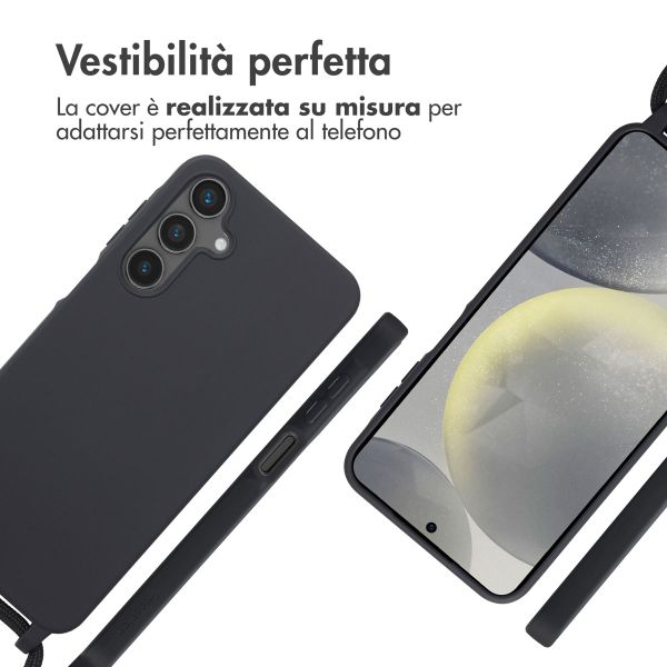 imoshion Cover in Silicone con Cordino Samsung Galaxy S24 FE - Nero