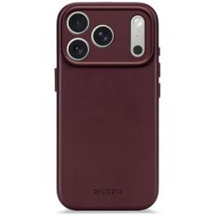Decoded Cover Posteriore in Pelle MagSafe Apple iPhone 17 Pro - Burgundy