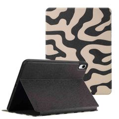 Selencia Cover per tablet Vivid Apple iPad 11 (2025) 11 pollici A16 / iPad 10 (2022) 10.9 pollici - Art Wave Black