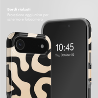 Selencia Cover posteriore Vivid con MagSafe Apple iPhone Air - Art Wave Black