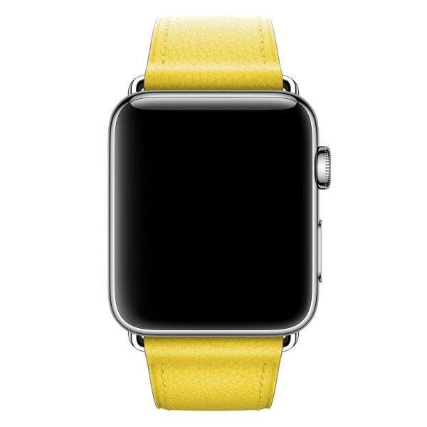 Apple Cinturino Leather Band Classic Buckle Apple Watch | 38/40/41/42 mm - Spring Yellow