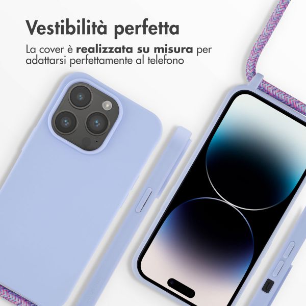 imoshion Cover in Silicone con Cordino Apple iPhone 14 Pro - Viola