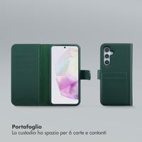 Selencia Libreria rimovibile Olyn con MagSafe Samsung Galaxy A35 / A55 - Verde
