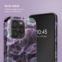 Selencia Cover posteriore Vivid con MagSafe Apple iPhone 15 Pro - Leo Bubble Green