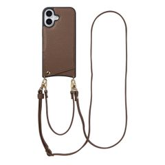 Selencia Cover per telefono Nova con cordino e portacarte Apple iPhone 17 - Mocha Brown
