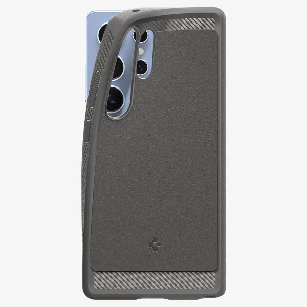 Spigen Cover Rugged Armor con MagSafe Samsung Galaxy S25 Ultra - Marble Gray