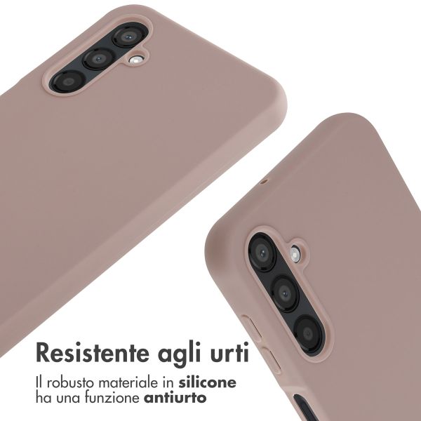 imoshion Cover in Silicone con Cordino Samsung Galaxy A25 (5G) - Sand Pink