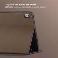 Selencia Cover Riva Apple iPad Air 11 pollici (2026) M4 / (2025) M3 / (2024) M2 / Air 5 (2022) / Air 4 (2020) - Mocha Brown