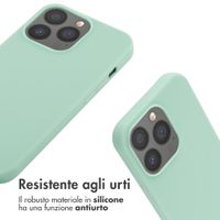 imoshion Cover in Silicone con Cordino Apple iPhone 13 Pro - Menta verde