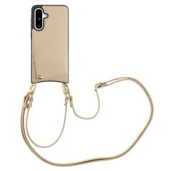 Selencia Cover per telefono Nova con cordino e portacarte Samsung Galaxy A36 / A56 - Beige