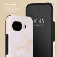 Selencia Cover posteriore Vivid con MagSafe Google Pixel 10a - Golden Beige Marble