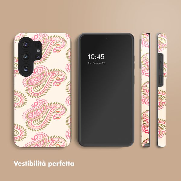 Selencia Cover posteriore Vivid con MagSafe Samsung Galaxy S26 Ultra - Paisley Blush