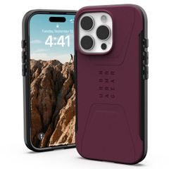UAG Cover Posteriore Civilian con MagSafe Apple iPhone 16 Pro - Bordeaux