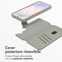 Accezz Cover in pelle 2 in 1 con MagSafe Samsung Galaxy S26 - Light Grey