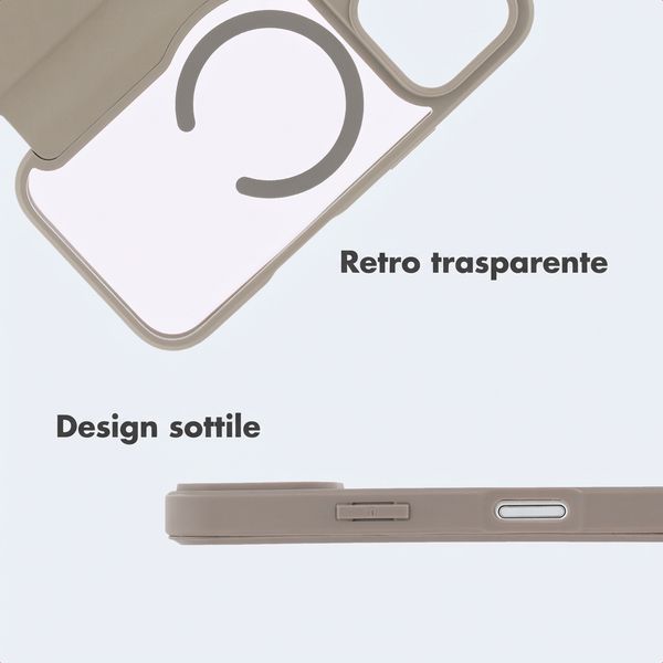 imoshion Bookcase trasparente con MagSafe Apple iPhone 17 Pro - Beige