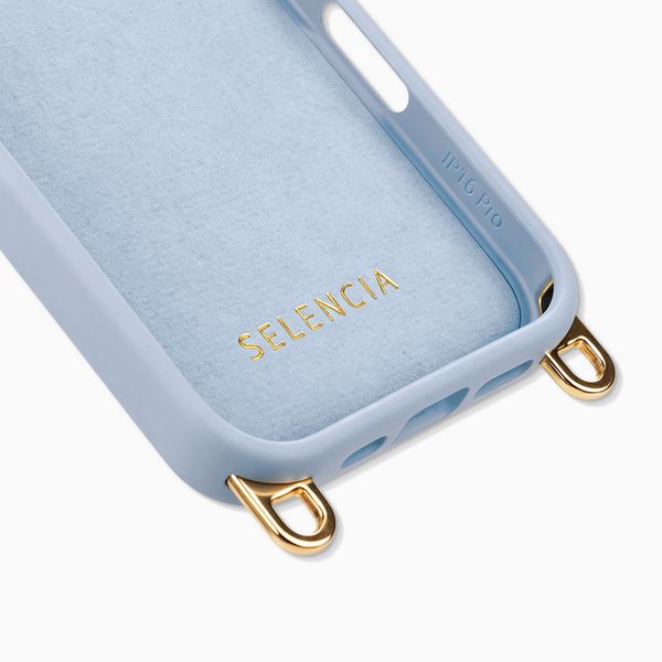 Selencia Cover posteriore Rivièra con MagSafe con ganci rimovibili Apple iPhone 16 Pro Max - Powder Blue
