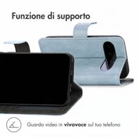 imoshion Cover a libro di Lusso Google Pixel 11 - Azzurro