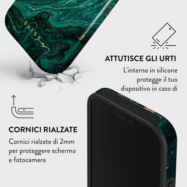 Burga Cover Posteriore Resistente Apple iPhone 16 Pro Max - Emerald Pool