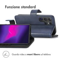 imoshion Cover a libro di Lusso Samsung Galaxy S24 Ultra - Blu scuro