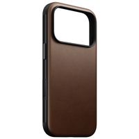 Nomad Cover in pelle moderna MagSafe Apple iPhone 18 Pro / 17 Pro - Brown