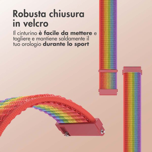 imoshion Cinturino in nylon  - Attacco universale 20 mm - Rainbow
