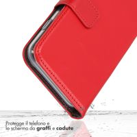 Selencia Cover a libro in vera pelle Apple iPhone 14 - Rosso
