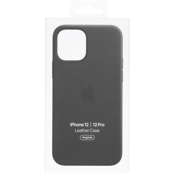 Apple Cover in Pelle MagSafe  iPhone 12 (Pro)  - Nero